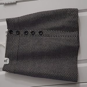 Talbot's polka dot skirt with buttons